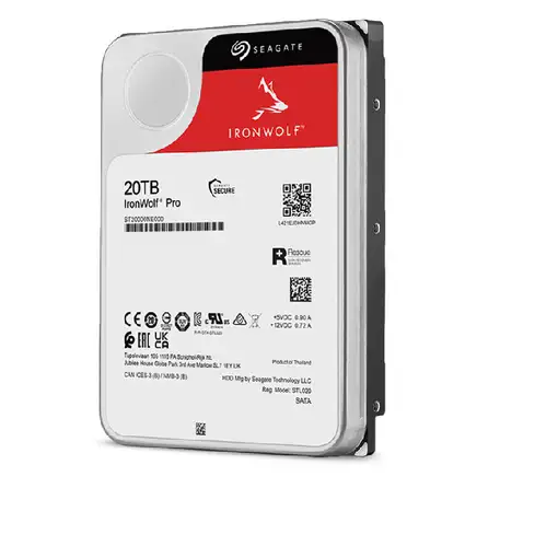 Seagate IronWolf Pro ST20000NT001 disco duro interno 20 TB 7200 RPM 256 MB 3.5"