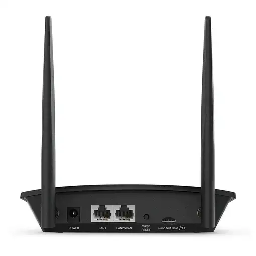 TP-Link TL-MR100 router inalámbrico Ethernet rápido Banda única (2,4 GHz) 4G Negro