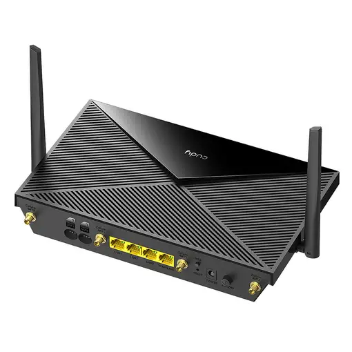 Cudy P5 router inalámbrico Gigabit Ethernet Doble banda (2,4 GHz / 5 GHz) 5G Negro