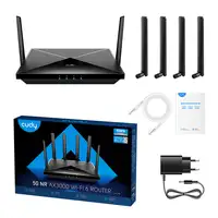 Cudy P5 router inalámbrico Gigabit Ethernet Doble banda (2,4 GHz / 5 GHz) 5G Negro