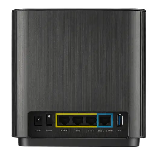 ASUS ZenWiFi AX (XT9) AX7800 1er Pack Schwarz Tribanda (2,4 GHz/5 GHz/5 GHz) Wi-Fi