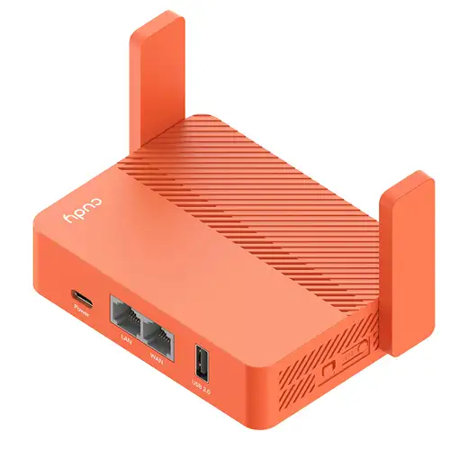 Cudy AC1200 router inalámbrico Ethernet rápido Naranja