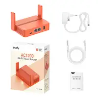 Cudy AC1200 router inalámbrico Ethernet rápido Naranja