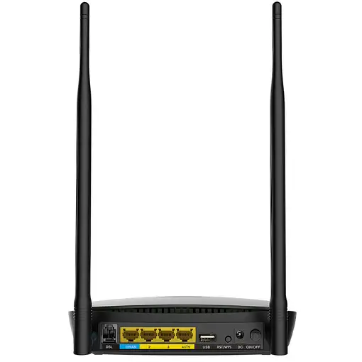 Tenda D1201 router inalámbrico Gigabit Ethernet Doble banda (2,4 GHz / 5 GHz) Negr
