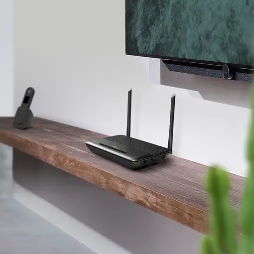 TP-Link TD-W9960V router inalámbrico Gigabit Ethernet Banda única (2,4 GHz) Negro