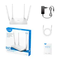 Cudy WR1300 router inalámbrico Gigabit Ethernet Doble banda (2,4 GHz / 5 GHz) Blan