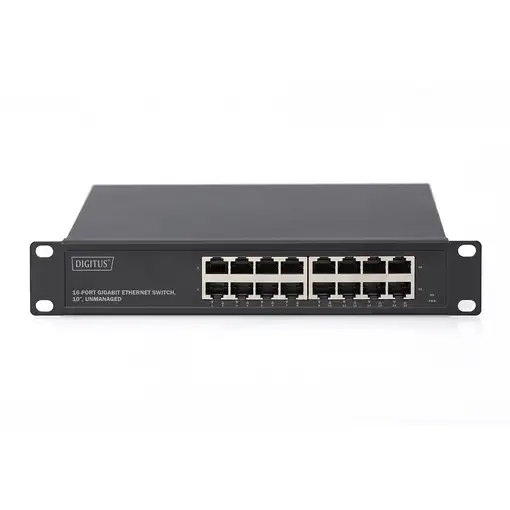 Digitus Conmutador Gigabit de 16 puertos, 10 pulgadas, no gestionado