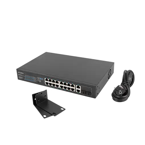 Lanberg RSFE-16P-2C-150 switch No administrado Gigabit Ethernet (10/100/1000) Ener