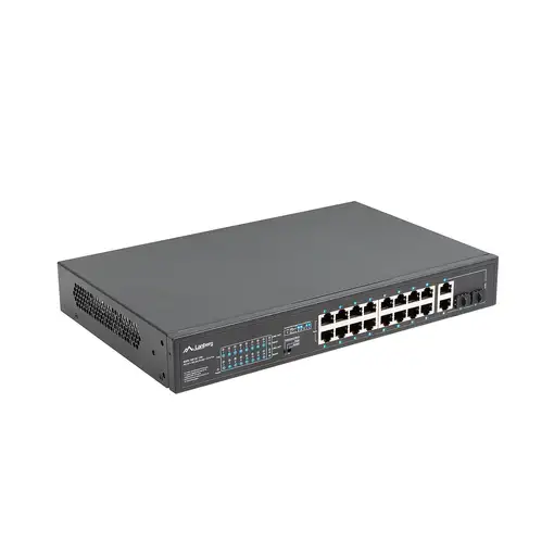 Lanberg RSFE-16P-2C-150 switch No administrado Gigabit Ethernet (10/100/1000) Ener