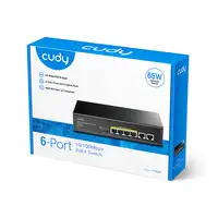 Cudy FS1006P switch Fast Ethernet (10/100) Energía sobre Ethernet (PoE) Negro