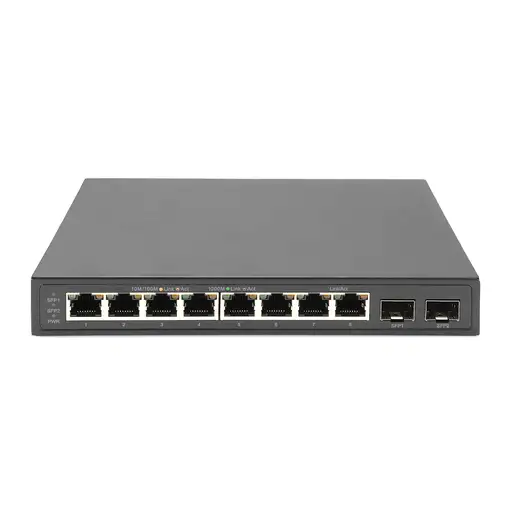 Digitus 8 puertos Gigabit + 2 puertos Gigabit SFP