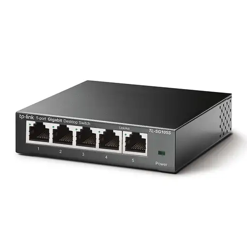 TP-Link TL-SG105S No administrado Gigabit Ethernet (10/100/1000) Negro