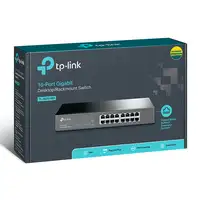 TP-Link TL-SG1016D No administrado Gigabit Ethernet (10/100/1000) Negro