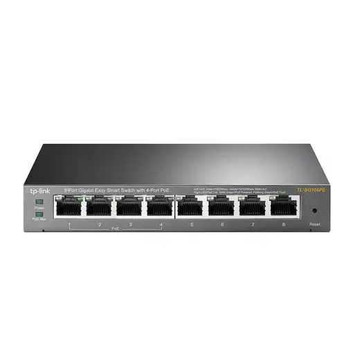TP-Link TL-SG108PE Gestionado L2 Gigabit Ethernet (10/100/1000) Energía sobre Ethe