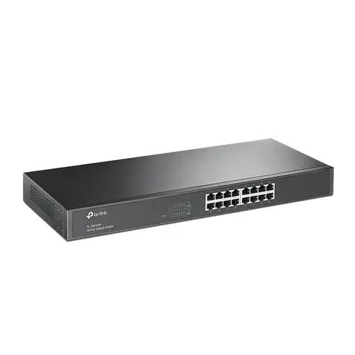 TP-Link TL-SG1016 No administrado Gigabit Ethernet (10/100/1000) 1U Negro