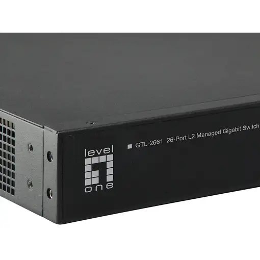 LevelOne GTL-2661 switch Gestionado L2 Gigabit Ethernet (10/100/1000) Negro