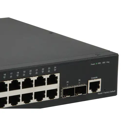 LevelOne GTL-2661 switch Gestionado L2 Gigabit Ethernet (10/100/1000) Negro