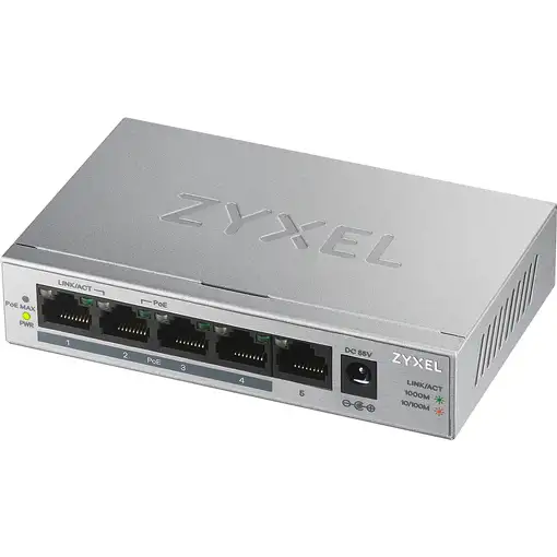 Zyxel GS1005HP No administrado Gigabit Ethernet (10/100/1000) Energía sobre Ethern