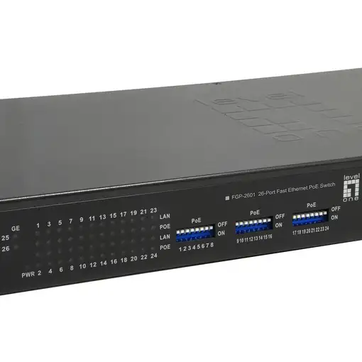 LevelOne FGP-2601W150 switch No administrado Gigabit Ethernet (10/100/1000) Energí