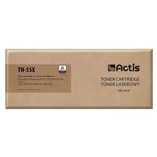 Actis Cartucho de tóner TH-55X (repuesto HP 55X CE255X, Canon CRG-724H; Estándar;