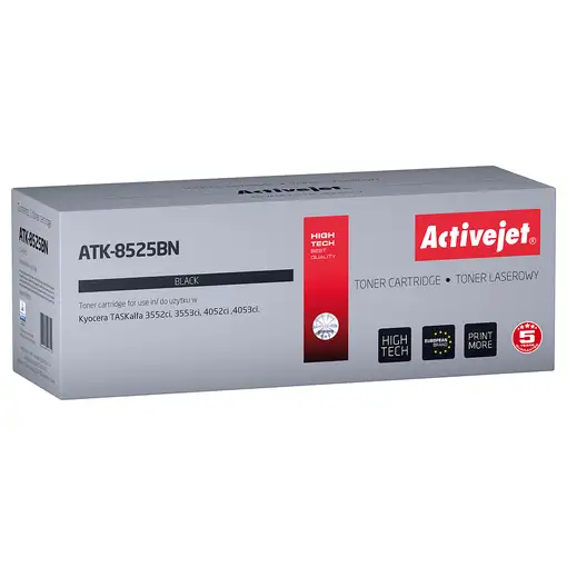 Activejet Cartucho de tóner ATK-8525BN para impresoras Kyocera; reemplazo de Kyoce