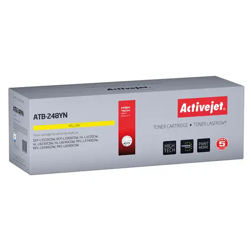 Activejet ATB-248YN Toner para impresoras Brother; Recambio Brother TN248Y; Suprem