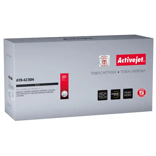 Activejet Cartucho de tóner ATB-423BN (repuesto Brother TN-423BK; Supreme; 6500 pá