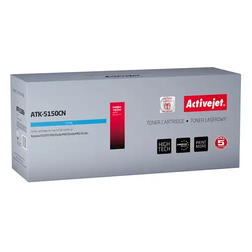 Activejet Cartucho de tóner ATK-5150CN (repuesto Kyocera TK-5150C; Supreme; 10.000