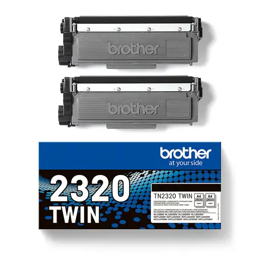 Brother TN-2320TWIN cartucho de tóner 1 pieza(s) Original Negro