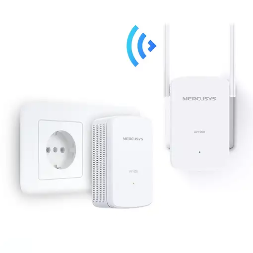 Mercusys MP510 KIT adaptador de red PowerLine 1000 Mbit/s Ethernet Wifi Blanco 2 p