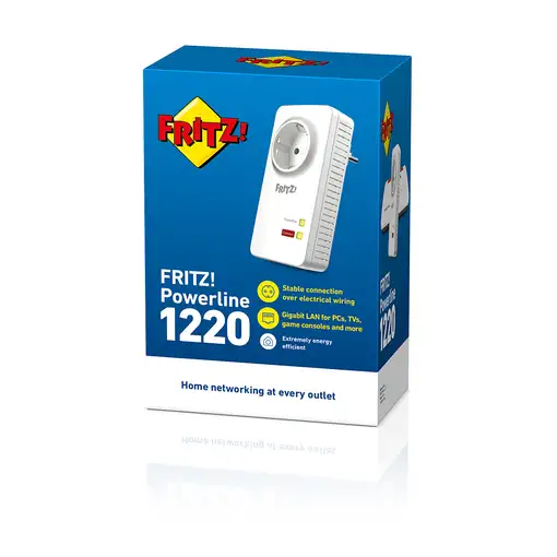 FRITZ!Powerline 1220 INT 1200 Mbit/s Ethernet Blanco 1 pieza(s)
