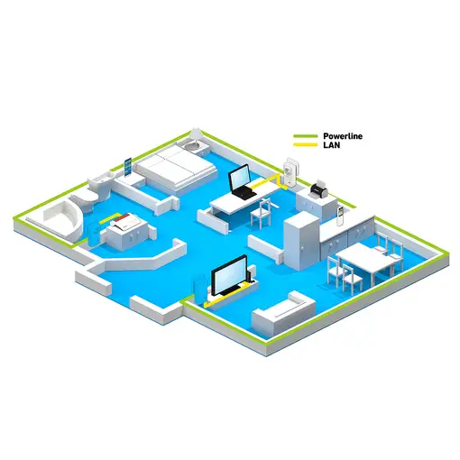 FRITZ!Powerline 1220 INT 1200 Mbit/s Ethernet Blanco 1 pieza(s)