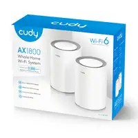 Cudy AX1800 Doble banda (2,4 GHz / 5 GHz) Wi-Fi 6 (802.11ax) Blanco 1 Interno
