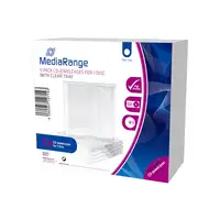 MediaRange BOX31-T funda para discos ópticos Caja transparente para CD 1 discos Tr