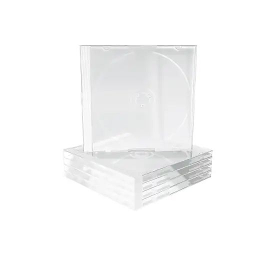 MediaRange BOX31-T funda para discos ópticos Caja transparente para CD 1 discos Tr