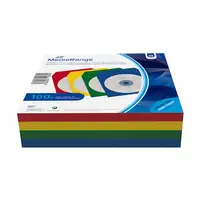 MediaRange BOX67 funda para discos ópticos 1 discos Azul, Verde, Rojo, Amarillo
