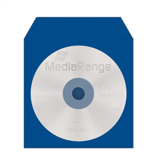 MediaRange BOX67 funda para discos ópticos 1 discos Azul, Verde, Rojo, Amarillo