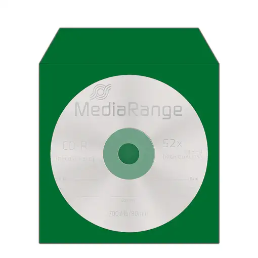 MediaRange BOX67 funda para discos ópticos 1 discos Azul, Verde, Rojo, Amarillo