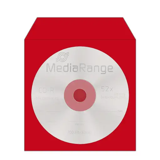 MediaRange BOX67 funda para discos ópticos 1 discos Azul, Verde, Rojo, Amarillo