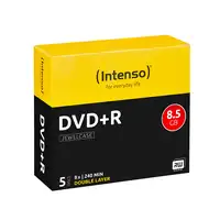 Intenso DVD+R 8.5GB, DL, 8x 8,5 GB DVD+R DL 5 pieza(s)