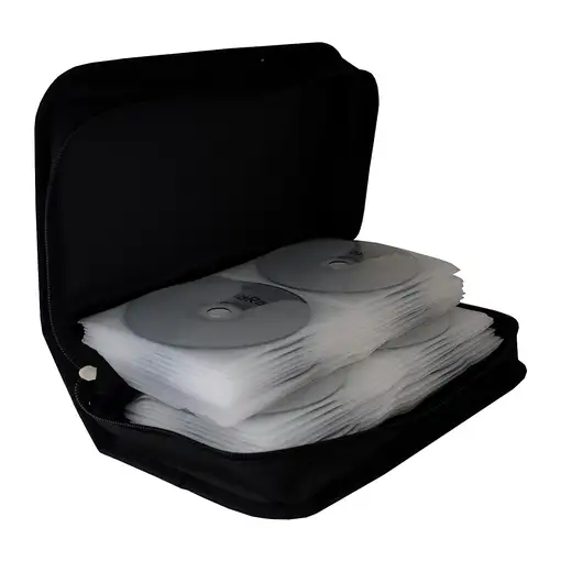 MediaRange BOX55 funda para discos ópticos Funda cartera 96 discos Negro