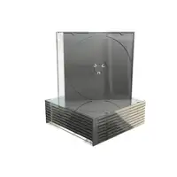 MediaRange BOX21 funda para discos ópticos Caja transparente para CD 1 discos Negr