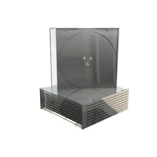 MediaRange BOX21 funda para discos ópticos Caja transparente para CD 1 discos Negr