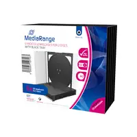 MediaRange BOX31-2 funda para discos ópticos Caja transparente para CD 2 discos Ne
