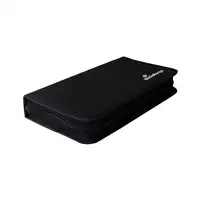 MediaRange BOX51 funda para discos ópticos Funda cartera 48 discos Negro