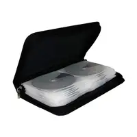 MediaRange BOX51 funda para discos ópticos Funda cartera 48 discos Negro