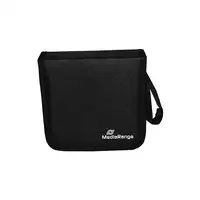 MediaRange BOX50 funda para discos ópticos Funda cartera 24 discos Negro