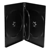 MediaRange BOX35-4 funda para discos ópticos Funda de DVD 4 discos Negro