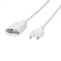 LogiLink 2m, 2xCEE 7/16 Blanco CEE7/16