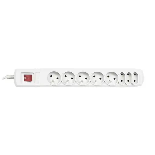 Activejet APN-8G/5M-GR base múltiple 8 salidas AC Interior Gris